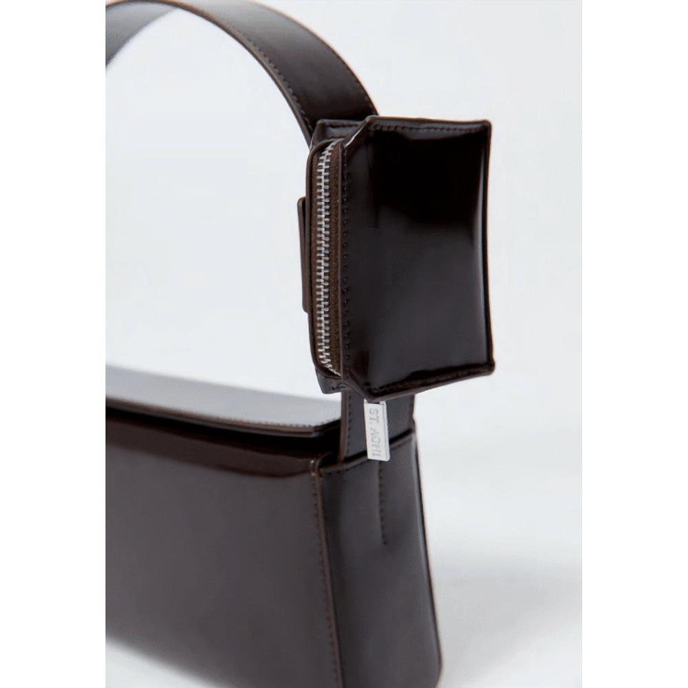 NEW ST. AGNI women's petit pouch bag in coffee - Picture 3 of 7